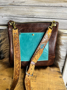 Turquoise Buffalo Bag