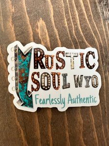 Rustic Soul WYO Marquee Sign Sticker