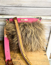 Load image into Gallery viewer, Hot Pink Genuine Buffalo Hide Bag
