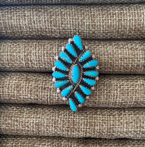 Vintage Turquoise Cluster Ring