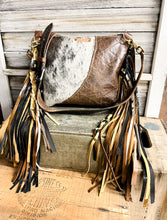 Load image into Gallery viewer, Boho Fringe Cowhide and Leather Classic Bighorn with Concealed Carry
