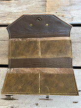 Load image into Gallery viewer, Leather Lined Cowhide Wallet
