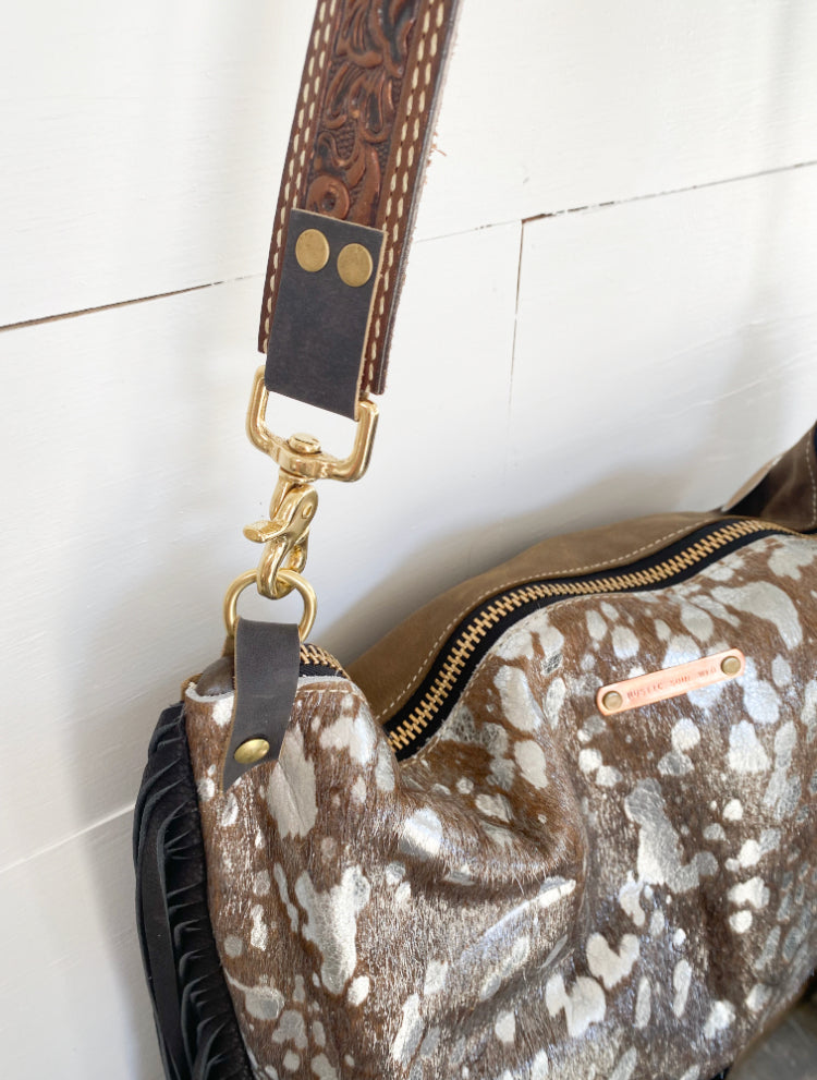 Bighorn XL Acid Wash Black Fringe