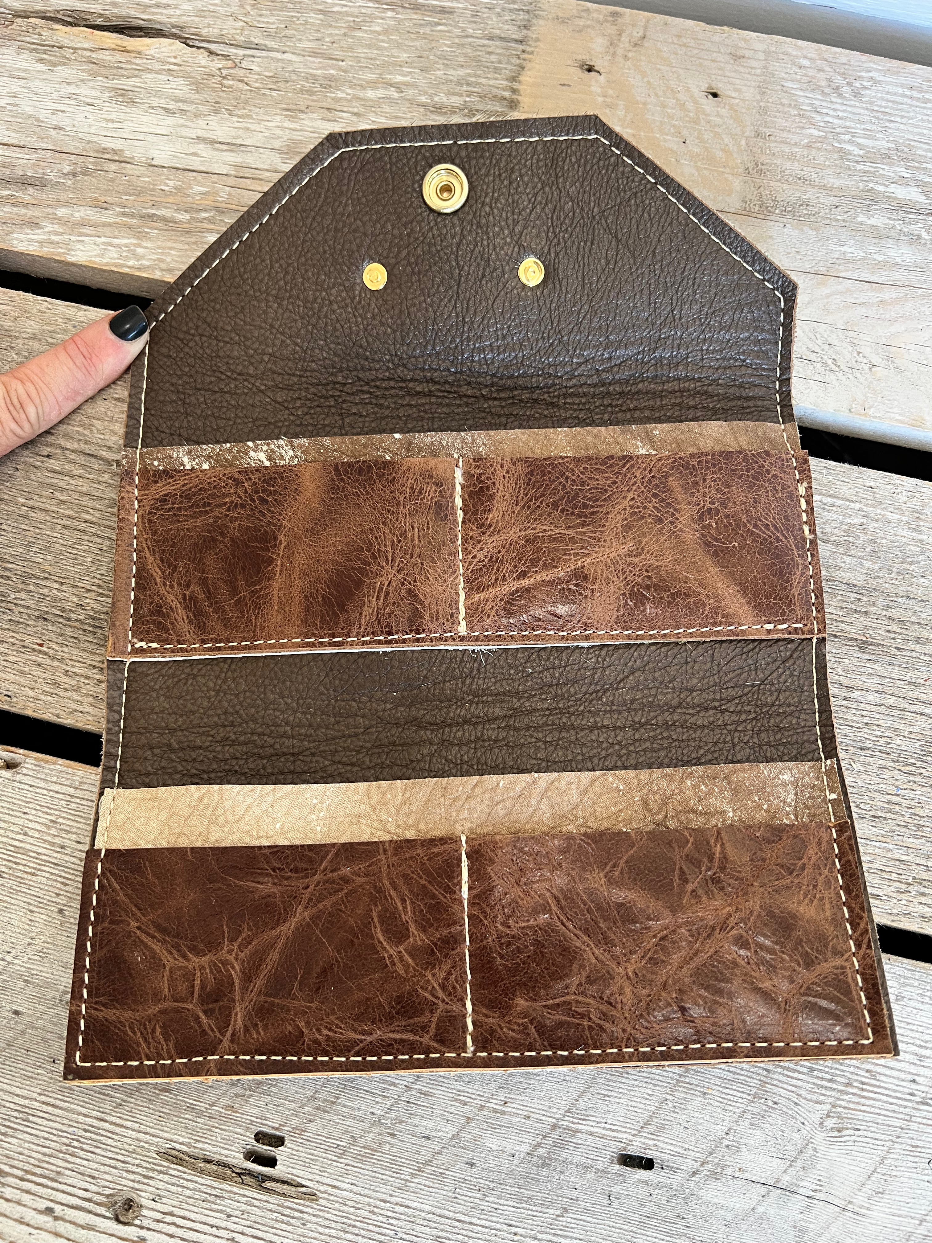 Leather Lined Cowhide Wallet