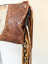 Load image into Gallery viewer, Boho Fringe Cowhide and Leather Classic Bighorn with Concealed Carry
