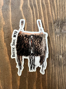 Buffalo Bag Rustic Soul WYO Sticker